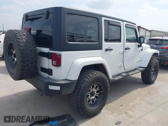 2018 Jeep Wrangler Unlimited Sahara with VIN 1C4HJWEG1JL801934, listed as a IAAI auction lot 42072968 with 112,432 mi miles and . Bid and sale history available at DreamBid. Image 4.