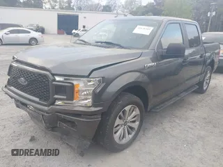 2018 Ford F-150 XL with VIN 1FTEW1C50JFD23545, listed as a IAAI auction lot 41838209 with 129,906 mi miles and . Bid and sale history available at DreamBid. Image 2.