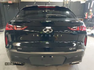 2024 Infiniti QX55 Luxe with VIN 3PCAJ5JRXRF105669, listed as a IAAI auction lot 42155781 with 17,556 mi miles and . Bid and sale history available at DreamBid. Image 17.