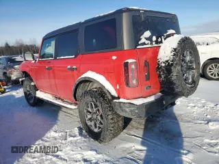 2021 Ford Bronco with VIN 1FMEE5DH3MLA64814, listed as a Copart auction lot 42487925 with 32,725 mi miles and Salvage title. Bid and sale history available at DreamBid. Image 2.