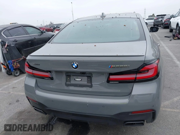 2022 BMW 5 Series M550i xDrive with VIN WBA13BK07NCL07995, listed as a IAAI auction lot 42454963 with 12,721 mi miles and . Bid and sale history available at DreamBid. Image 16.