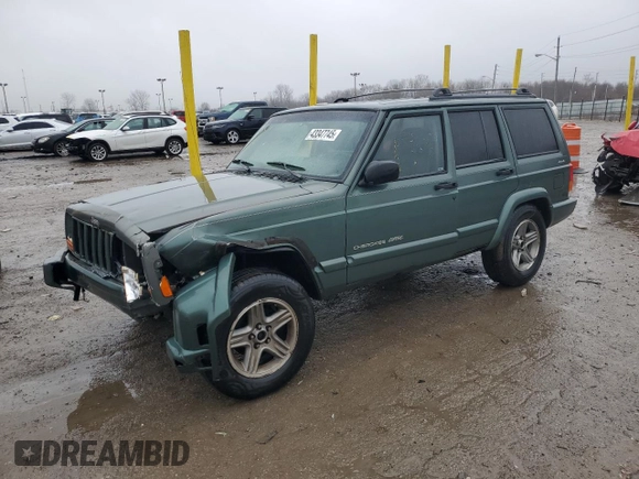 2000 Jeep Cherokee Classic with VIN 1J4FF58S8YL207395, listed as a Copart auction lot 43347745 with 0 mi miles and Clean Title. Bid and sale history available at carsss.com. Image 1.
