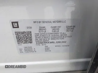 2020 Chevrolet Traverse Premier с VIN 1GNERKKW6LJ281302, выставлен на аукционе IAAI как лот 42354630 с пробегом 110 863 миль миль и . История ставок и продаж доступна на DreamBid. Изображение 9.