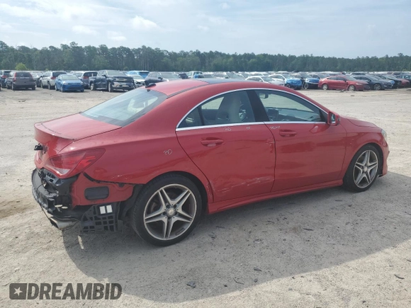2014 Mercedes-Benz CLA 250 with VIN WDDSJ4EB3EN050303, listed as a Copart auction lot 58004235 with 90,789 mi miles and Salvage title. Bid and sale history available at DreamBid. Image 3.