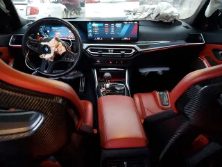 2023 BMW M3 Competition xDrive with VIN WBS43AY05PFP19411, listed as a Copart auction lot 85955874 with 18,709 mi miles and Salvage Title. Bid and sale history available at carsss.com. Image 8.