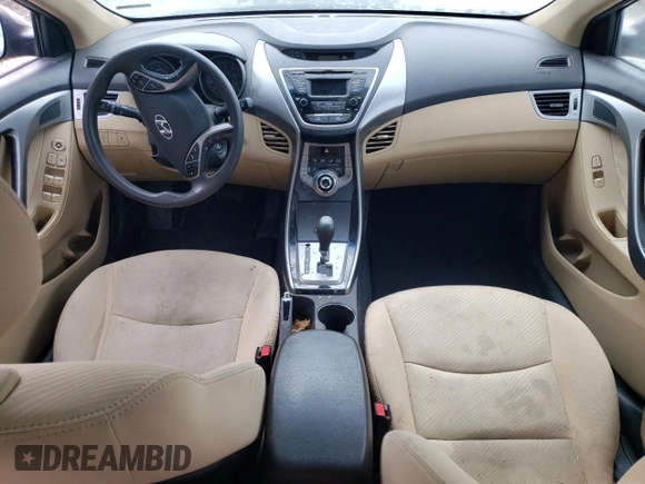 2013 Hyundai Elantra Limited with VIN 5NPDH4AE5DH417926, listed as a Copart auction lot 54222305 with Not Provided miles and Clean Title. Bid and sale history available at DreamBid. Image 8.