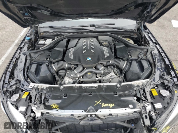 2019 BMW 8 Series M850i xDrive z VIN WBABC4C59KBU96130, wystawiony jako Copart lot #82254834 z przebiegiem Nie podano mil oraz Szkoda całkowita • Salvage title. Historia ofert i sprzedaży dostępna na DreamBid. Obrazek 11.