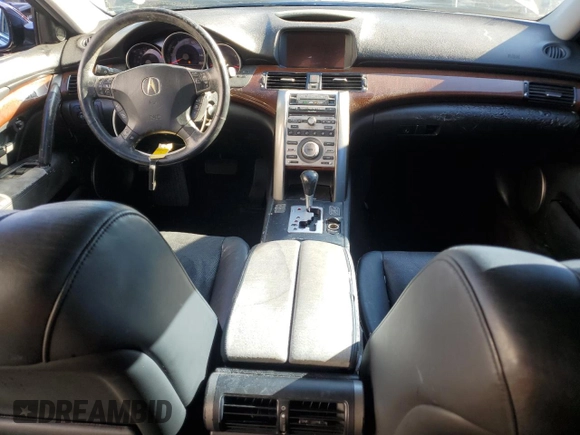 2006 Acura RL with VIN JH4KB16566C006869, listed as a Copart auction lot 50786035 with 139,756 mi miles and Salvage title. Bid and sale history available at DreamBid. Image 8.