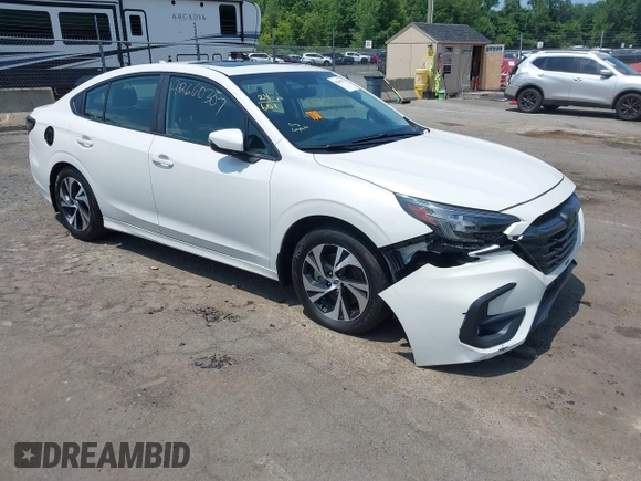 2024 Subaru Legacy Premium with VIN 4S3BWAF6XR3020504, listed as a IAAI auction lot 42660307 with 16,637 mi miles and . Bid and sale history available at DreamBid. Image 1.