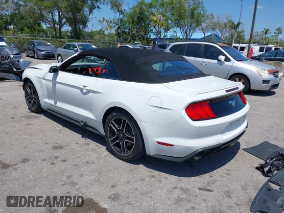 2018 Ford Mustang EcoBoost Premium with VIN 1FATP8UHXJ5138839, listed as a IAAI auction lot 42139484 with 83,449 mi miles and . Bid and sale history available at DreamBid. Image 3.