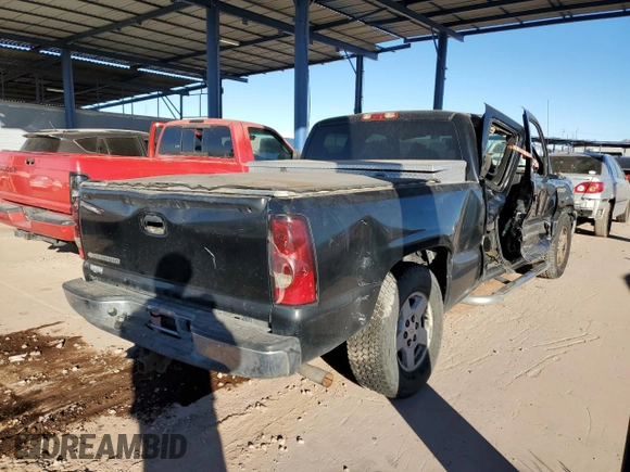 2006 Chevrolet Silverado 1500 LT1 with VIN 1GCEC19T06Z157337, listed as a Copart auction lot 42407345 with 112,409 mi miles and Salvage Title. Bid and sale history available at DreamBid. Image 3.