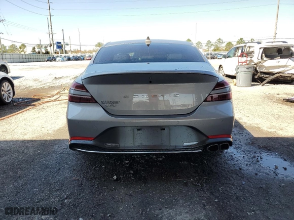 2022 Genesis G70 2.0T with VIN KMTG34TA8NU089349, listed as a Copart auction lot 47047565 with NaN miles and Salvage Title. Bid and sale history available at carsss.com. Image 6.