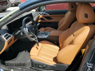 2025 BMW 4 Series 430i with VIN WBA43DA07SCU37586, listed as a Copart auction lot 52437105 with 812 mi miles and Salvage title. Bid and sale history available at DreamBid. Image 7.