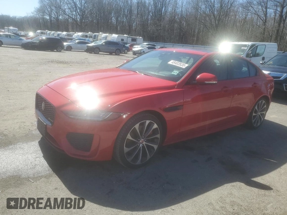 2020 Jaguar XE R-Dynamic S z VIN SAJAT4GX3LCP58893, wystawiony jako Copart lot #48403535 z przebiegiem 72 846 mil mil oraz Szkoda całkowita • Salvage title. Historia ofert i sprzedaży dostępna na DreamBid. Obrazek 1.
