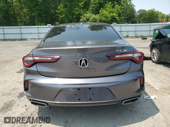2021 Acura TLX Advance with VIN 19UUB5F64MA011850, listed as a Copart auction lot 59202205 with Not provided miles and Salvage title. Bid and sale history available at DreamBid. Image 6.
