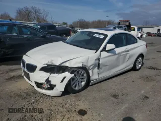 2015 BMW 2 Series 228i xDrive with VIN WBA1F7C57FV367618, listed as a Copart auction lot 49160985 with 63,457 mi miles and Salvage Title. Bid and sale history available at carsss.com. Image 1.