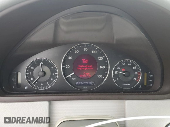 2004 Mercedes-Benz CLK-Class 3.2L with VIN WDBTJ65J24F094253, listed as a Copart auction lot 73600574 with 134,379 mi miles and Salvage Title. Bid and sale history available at carsss.com. Image 9.