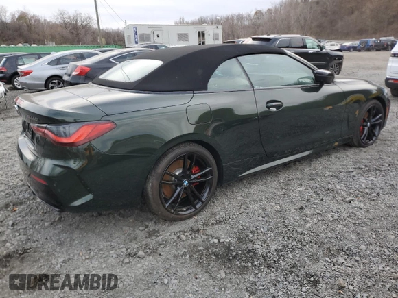 2024 BMW 4 Series M440i xDrive with VIN WBA63AT07RCP43301, listed as a Copart auction lot 80903374 with 1,111 mi miles and Salvage title. Bid and sale history available at DreamBid. Image 3.