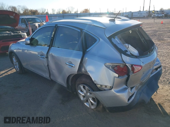 2010 Infiniti EX Journey with VIN JN1AJ0HP5AM703299, listed as a IAAI auction lot 38246527 with Not Provided miles. Bid and sale history available at carsss.com. Image 3.