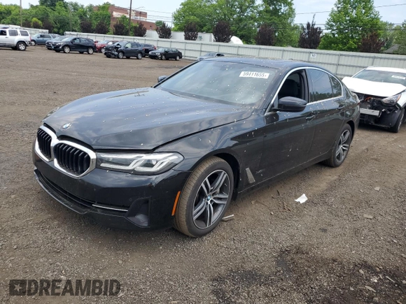 2021 BMW 5 Series 530i xDrive с VIN WBA13BJ01MCF54660, выставлен на аукционе Copart как лот 59411655 с пробегом 90 414 миль миль и Списание • Salvage title. История ставок и продаж доступна на DreamBid. Изображение 1.