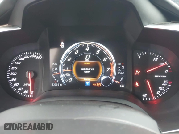2018 Chevrolet Corvette Z06 3LZ with VIN 1G1YT2D60J5600521, listed as a IAAI auction lot 42365239 with 33,258 mi miles and . Bid and sale history available at DreamBid. Image 7.