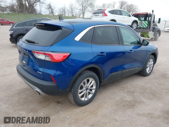 2022 Ford Escape SE with VIN 1FMCU9G65NUA63218, listed as a IAAI auction lot 41932334 with 80,566 mi miles. Bid and sale history available at carsss.com. Image 4.