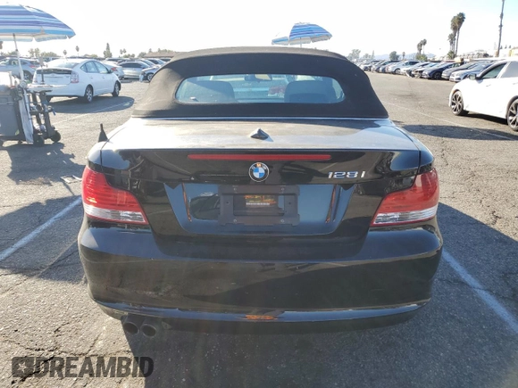 2010 BMW 1 Series 128i with VIN WBAUN1C56AVH82146, listed as a Copart auction lot 79296544 with 79,976 mi miles and Salvage title. Bid and sale history available at DreamBid. Image 6.