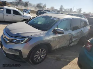 2019 Honda Pilot EX-L with VIN 5FNYF6H54KB082355, listed as a Copart auction lot 41561674 with 46,386 mi miles and Salvage Title. Bid and sale history available at carsss.com. Image 1.