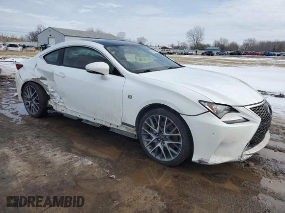 2017 Lexus RC 350 with VIN JTHSE5BC1H5007504, listed as a Copart auction lot 46390685 with 98,959 mi miles and Salvage title. Bid and sale history available at DreamBid. Image 4.