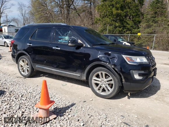 2016 Ford Explorer Limited with VIN 1FM5K8F83GGC97869, listed as a Copart auction lot 52881545 with 124,424 mi miles and Salvage Title. Bid and sale history available at DreamBid. Image 4.