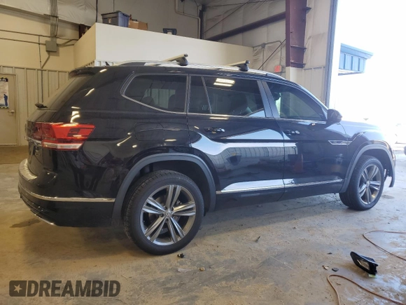 2019 Volkswagen Atlas SE with VIN 1V2XR2CA6KC606410, listed as a Copart auction lot 49156685 with 114,396 mi miles and Salvage title. Bid and sale history available at DreamBid. Image 3.