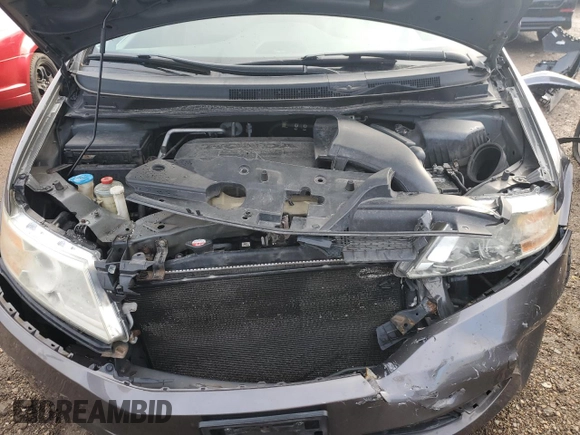 2011 Honda Odyssey EX-L with VIN 5FNRL5H65BB029311, listed as a Copart auction lot 81916724 with 184,034 mi miles and Salvage Title. Bid and sale history available at DreamBid. Image 11.
