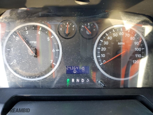 2010 Dodge Ram 1500 ST with VIN 1D7RB1GK2AS196274, listed as a Copart auction lot 80502814 with 243,641 mi miles and Salvage Title. Bid and sale history available at carsss.com. Image 9.