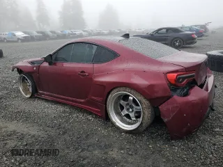 2017 Toyota 86 with VIN JF1ZNAA18H8709039, listed as a Copart auction lot 83163834 with 56,587 mi miles and Salvage Title. Bid and sale history available at carsss.com. Image 2.