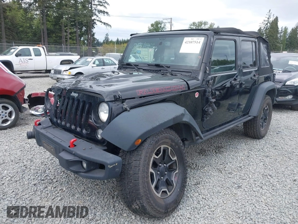 2015 Jeep Wrangler Unlimited Rubicon Hard Rock with VIN 1C4HJWFG6FL757421, listed as a IAAI auction lot 42107514 with 63,997 mi miles and . Bid and sale history available at DreamBid. Image 19.