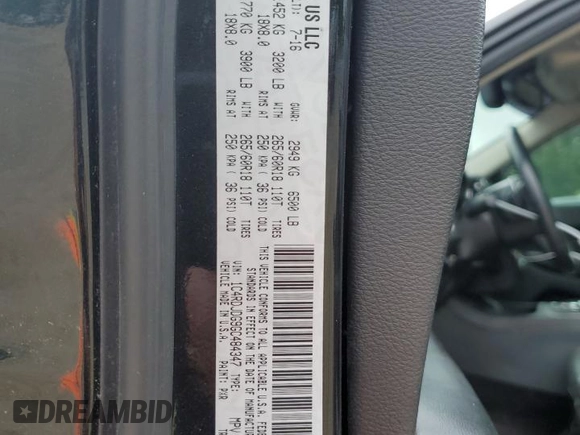 2016 Dodge Durango Limited with VIN 1C4RDJDG9GC484347, listed as a Copart auction lot 60903955 with 112,601 mi miles and Salvage title. Bid and sale history available at DreamBid. Image 14.