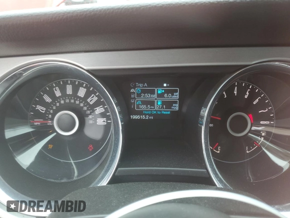 2014 Ford Mustang V6 with VIN 1ZVBP8AM6E5210808, listed as a Copart auction lot 60416055 with 199,515 mi miles and Clean title. Bid and sale history available at DreamBid. Image 9.