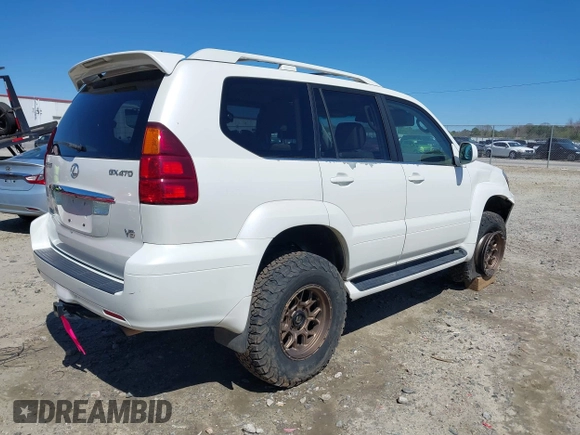 2007 Lexus GX 470 z VIN JTJBT20X470137040, wystawiony jako IAAI lot #41802303 z przebiegiem 189 880 mil mil oraz . Historia ofert i sprzedaży dostępna na DreamBid. Obrazek 4.