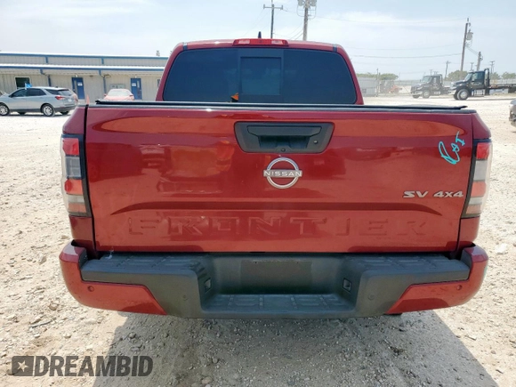 2022 Nissan Frontier Pro-4X with VIN 1N6ED1EK4NN627379, listed as a Copart auction lot 59880425 with 40,580 mi miles and Salvage title. Bid and sale history available at DreamBid. Image 6.