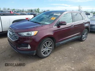 2021 Ford Edge Titanium with VIN 2FMPK4K99MBA41965, listed as a IAAI auction lot 42114607 with 87,848 mi miles and . Bid and sale history available at DreamBid. Image 18.