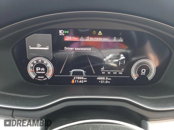 2023 Audi A4 S line Premium Plus z VIN WAUEAAF43PA041906, wystawiony jako Copart lot #59323165 z przebiegiem 27 896 mil mil oraz Czysty tytuł • Clean title. Historia ofert i sprzedaży dostępna na DreamBid. Obrazek 9.