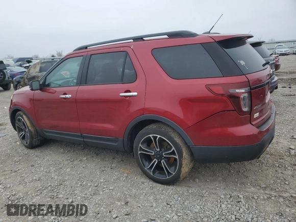 2013 Ford Explorer Sport with VIN 1FM5K8GT4DGC33144, listed as a Copart auction lot 43768165 with 163,170 mi miles and Salvage Title. Bid and sale history available at carsss.com. Image 2.