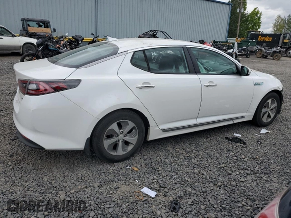 2014 Kia Optima Hybrid LX with VIN KNAGM4AD0E5070309, listed as a Copart auction lot 66709334 with 0 mi miles and Salvage Title. Bid and sale history available at carsss.com. Image 3.