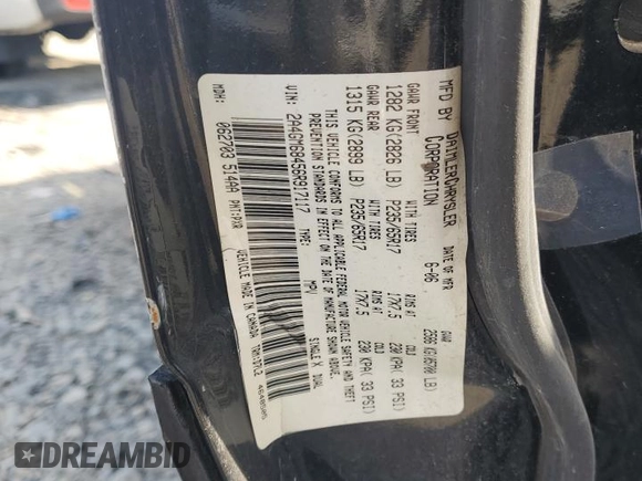 2006 Chrysler Pacifica Touring z VIN 2A4GM68456R917117, wystawiony jako Copart lot #54148975 z przebiegiem Nie podano mil oraz Szkoda całkowita • Salvage title. Historia ofert i sprzedaży dostępna na DreamBid. Obrazek 13.