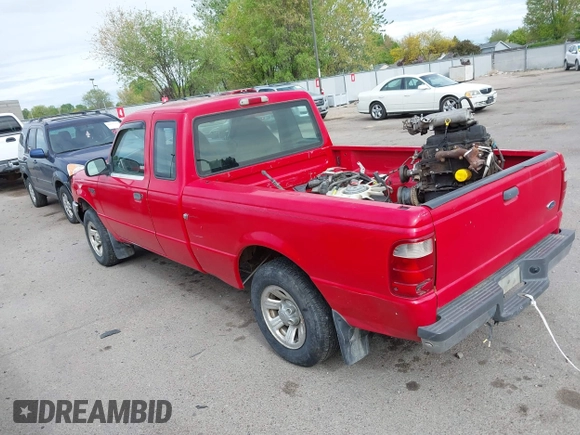 2001 Ford Ranger XL with VIN 1FTYR14UX1PA40512, listed as a IAAI auction lot 42141397 with 222,031 mi miles. Bid and sale history available at carsss.com. Image 3.
