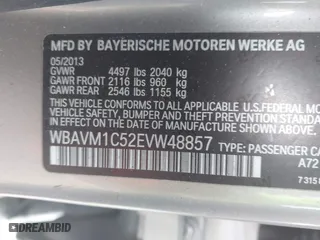2014 BMW X1 sDrive28i with VIN WBAVM1C52EVW48857, listed as a IAAI auction lot 41179830 with 113,315 mi miles. Bid and sale history available at carsss.com. Image 9.