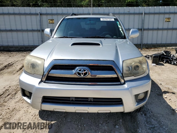 2008 Toyota 4Runner SR5 with VIN JTEZU14R780098672, listed as a Copart auction lot 55787325 with Not provided miles and Salvage title. Bid and sale history available at DreamBid. Image 5.