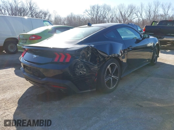 2024 Ford Mustang EcoBoost with VIN 1FA6P8TH1R5120532, listed as a IAAI auction lot 41756097 with 24,467 mi miles. Bid and sale history available at carsss.com. Image 4.