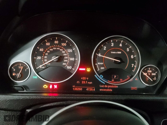 2015 BMW 3 Series 328i xDrive с VIN WBA3B5C59FF960920, выставлен на аукционе Copart как лот 45371575 с пробегом 136 260 миль миль и Списание • Salvage title. История ставок и продаж доступна на DreamBid. Изображение 9.