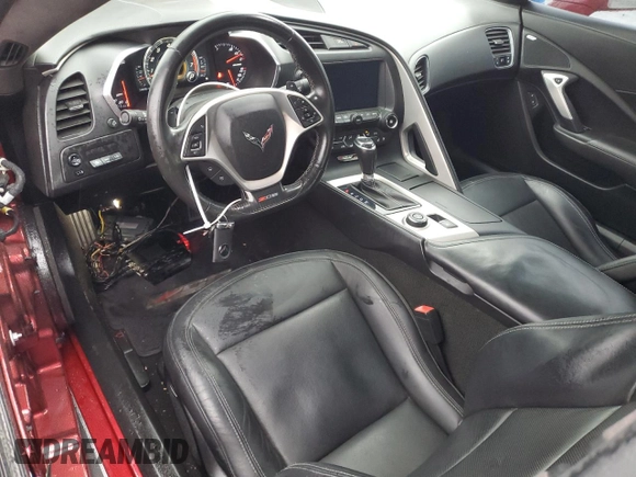2015 Chevrolet Corvette Z06 3LZ with VIN 1G1YU2D6XF5603141, listed as a Copart auction lot 44274335 with 34,896 mi miles and Salvage Title. Bid and sale history available at carsss.com. Image 8.